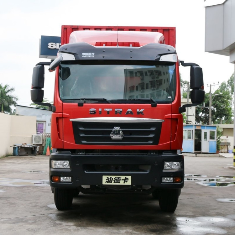 HOWO Updated Model Sitrak C5h Heavy Duty Box Cargo Truck Customizable Reliable