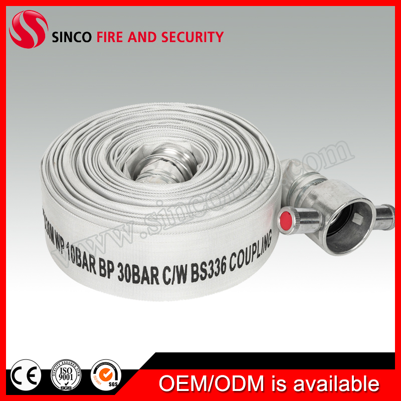 Canvas Single/Double Jacket PVC/Rubber Fire Hose with Coupling for Fire Fighting