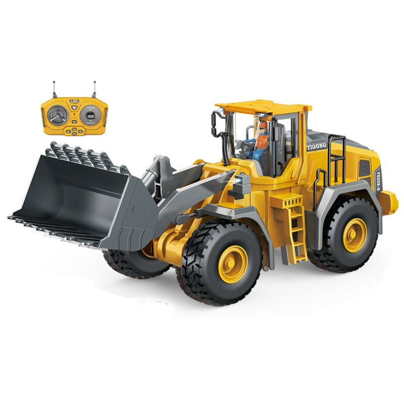 Wholesale Toys 1/20 RC Bulldozer Metal RC Cars Remote Control Truck Excavator Kid Toys
