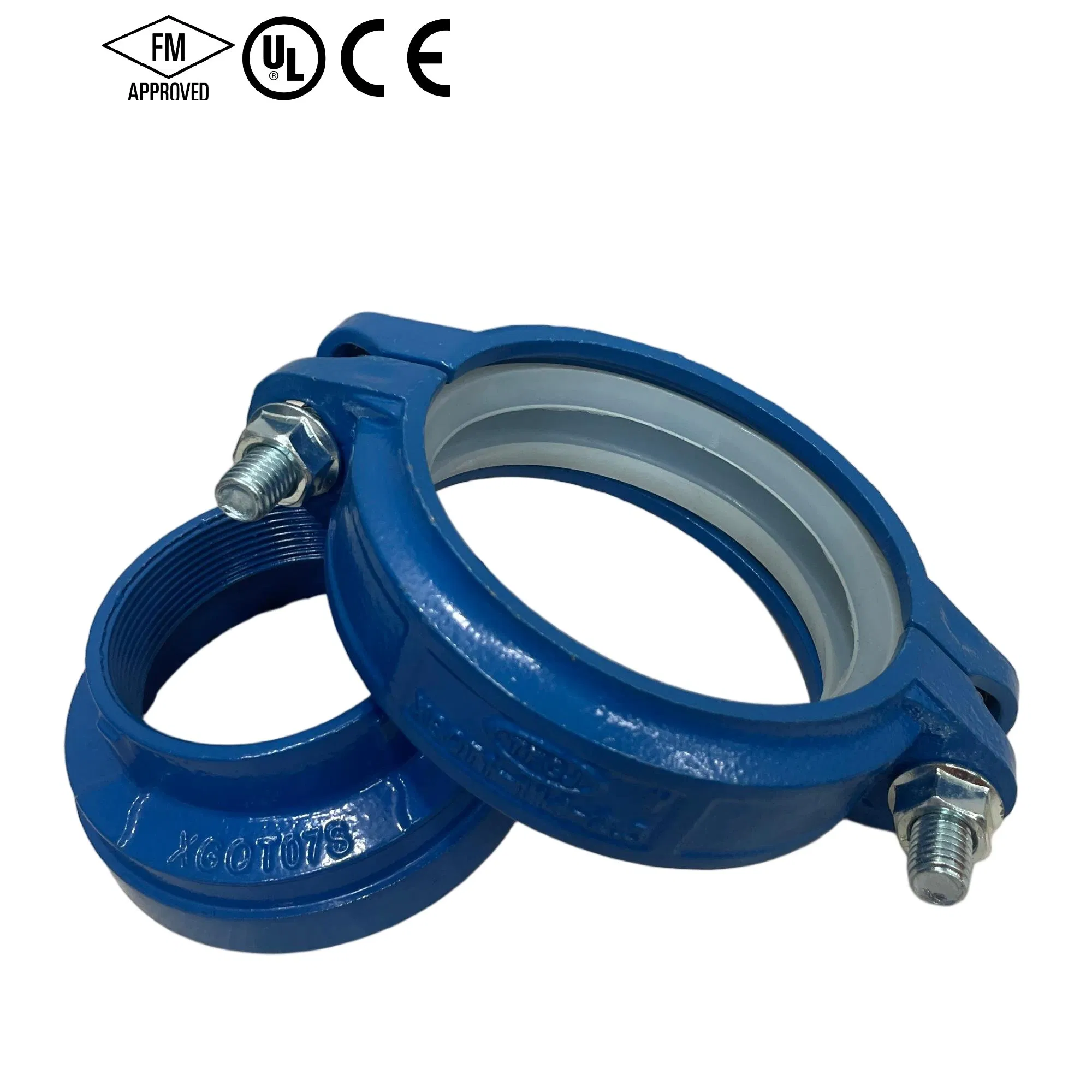FM/UL Made in China Price Fire-Protection Ductile Iron Grooved Pipe Fitting Coupling