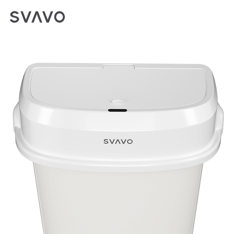 Bathroom Toilet Automatic Lady Sanitary Pad Bin Plastic Waste Bin 12L Nappy Garbage Can Baby Diaper Bucket with Lid Trash Can