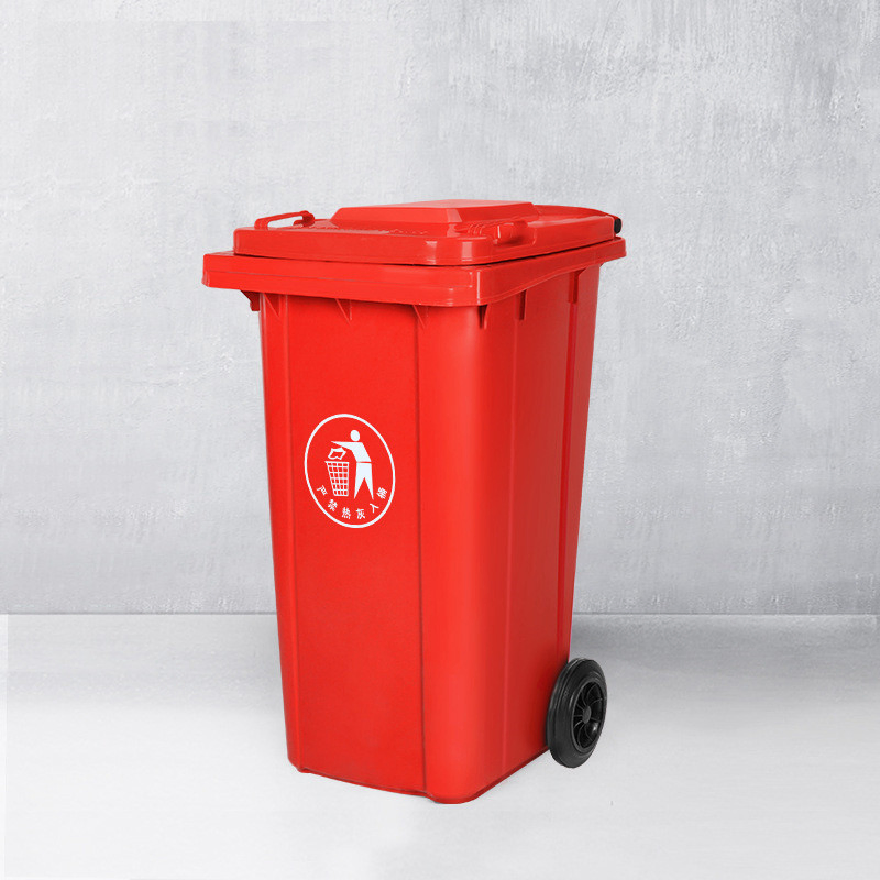 Public Plastic Garbage Can Trash Can Contenedor Basura
