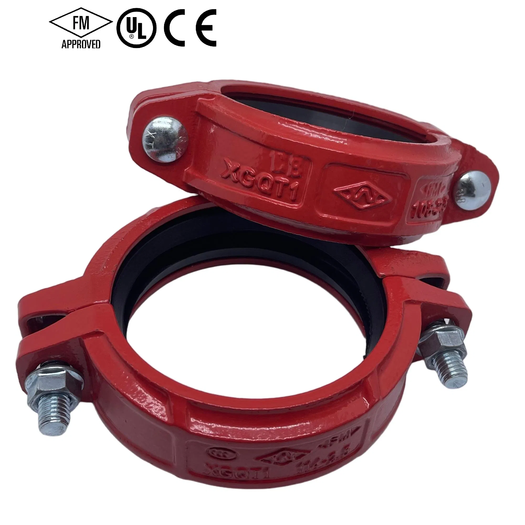 FM/UL Made in China Price Fire-Protection Ductile Iron Grooved Pipe Fitting Coupling