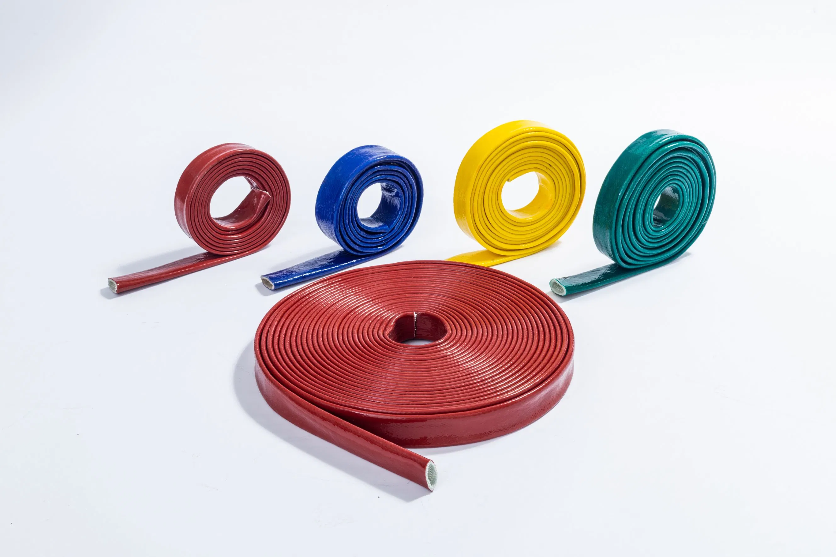 Oil Hose Protector Guard Coated Glass Fiber Cover Flame Resistant Heat Insulating Fiberglass Woven Firejacket Thermal Shield Fire Sleeve