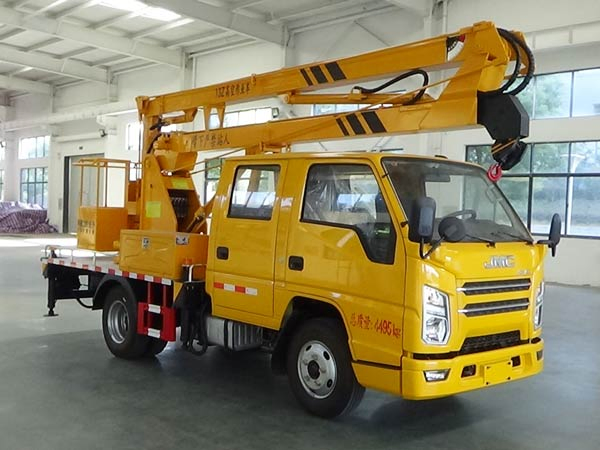 Quiet Electric Aerial Work Truck Designed for Indoor Use