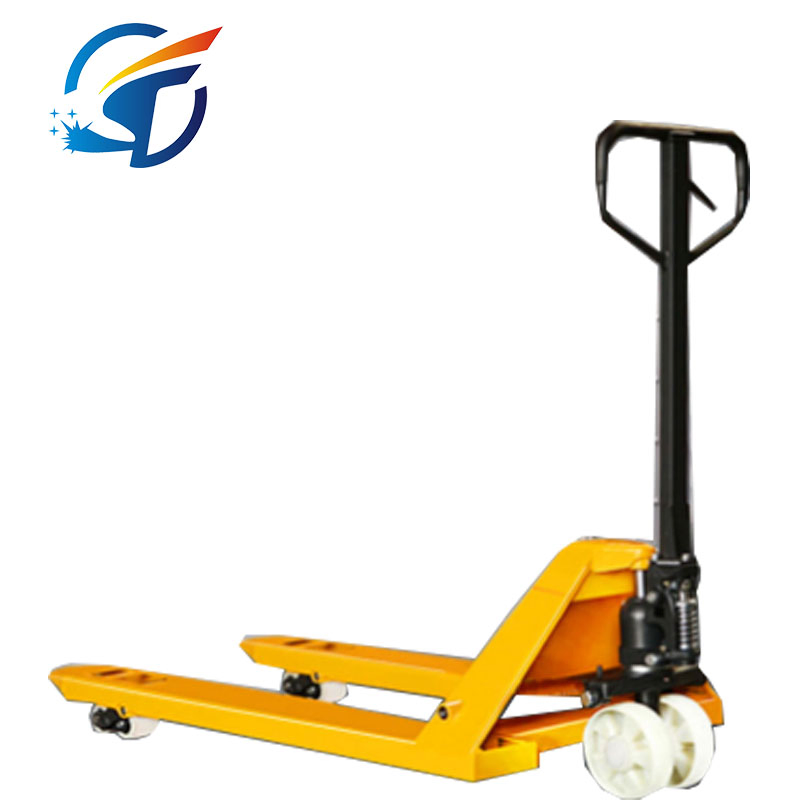 Forklift Truck Manual Cattle, Handling Driver Push Loading and Unloading Truck Trailer