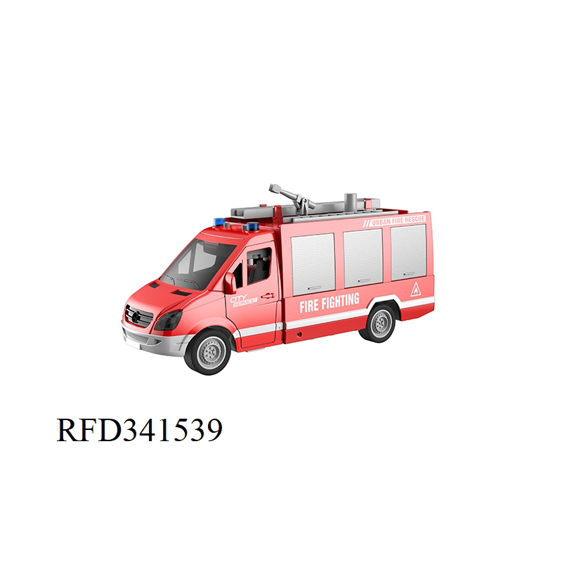 1: 16 Scale Model Inertia Friction Powered Sanitation Vehicle Garbage Truck