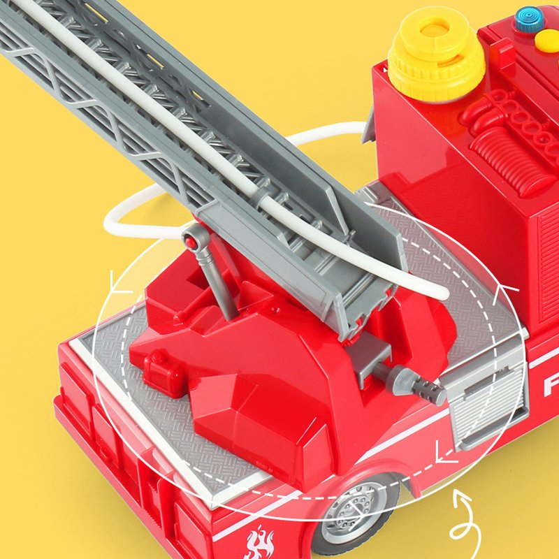 Kids Fire Fighting Vehicle Musical and Lighting Car Gift Friction Power Toys Inertia Children Fire Fighting Truck for Baby Boy