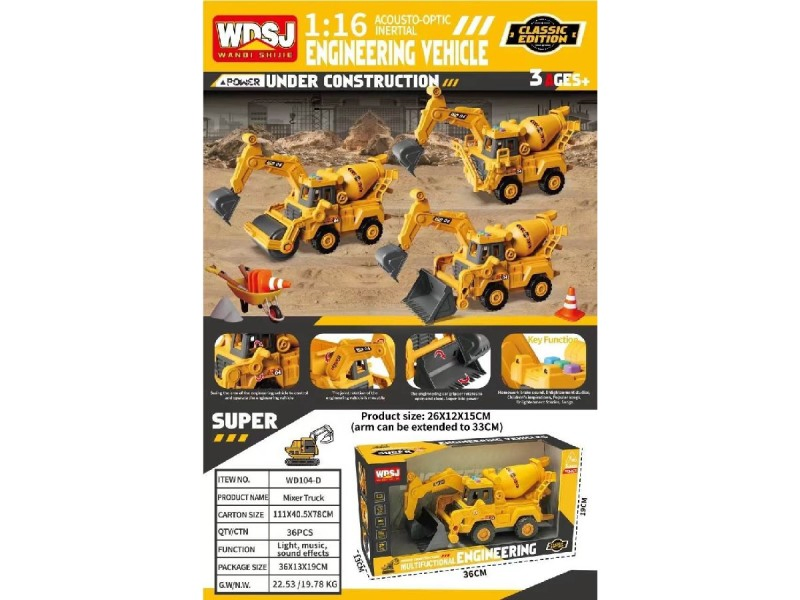 Juguete Wholesale RC Construction Truck Set Juguete Wholesale Remote Control Engineering Trucks for Kids