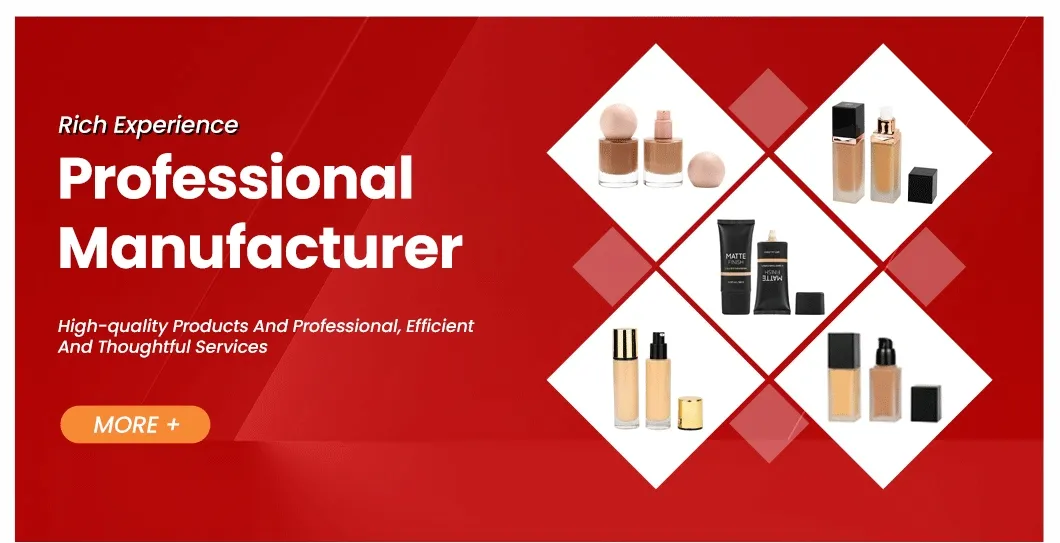 Non-Caking Customization Liquid Dark Skin Foundation for Acne-Prone Skin Concealing