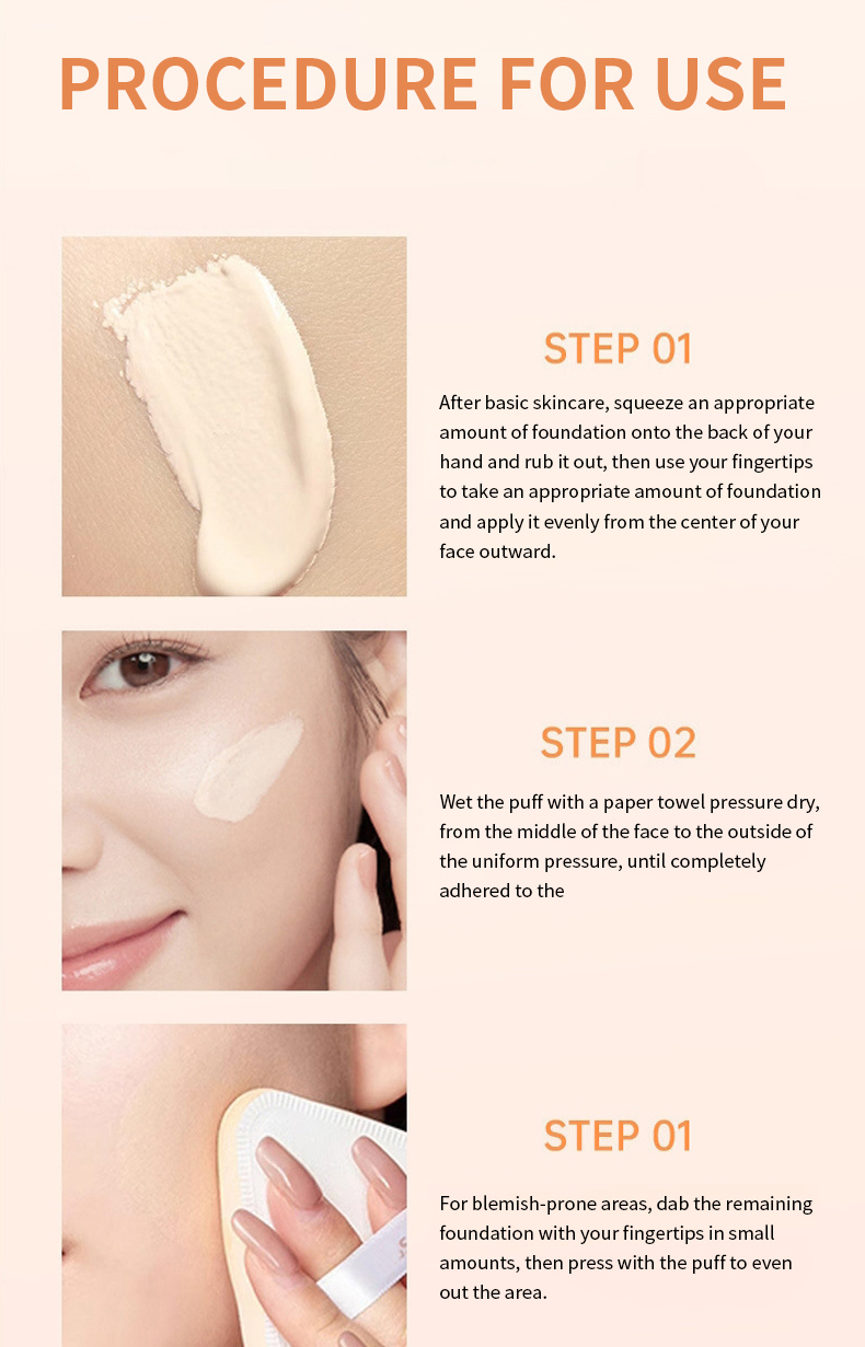 Glow Vegan Poreless Liquid Foundation Concealer Focus Dewy