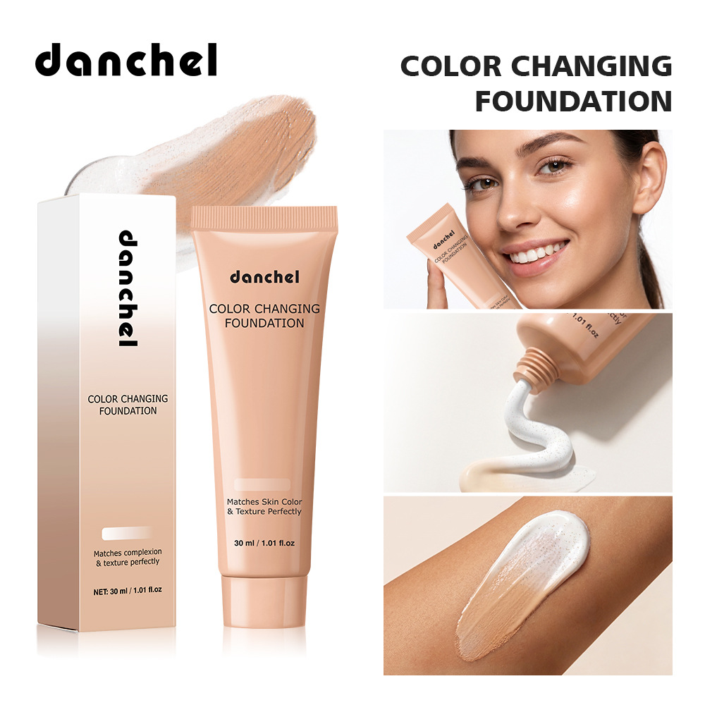 Color Changing Foundation Auto Skin Tone Matching 12H Long Lasting Light Medium Coverage Natural Dewy Face Makeup