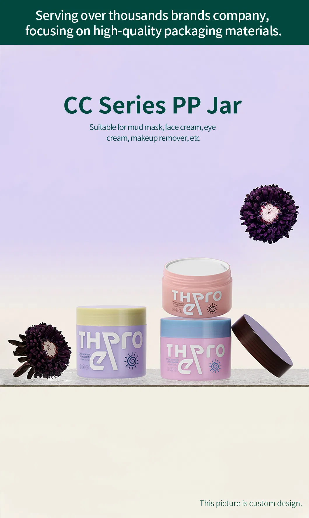Cc 300ml 400ml 500ml Luxury Body Butter Jar Cosmetic Cream Body Scrub