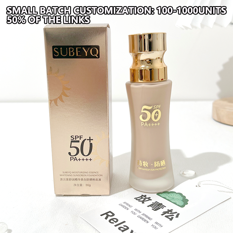 Waterproof Full Coverage BB Cream SPF Foundation Makeup Base Natural Coverage Private Label Bulk