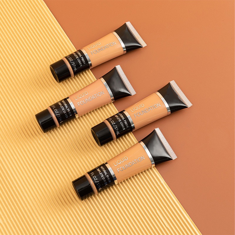 12 Colors Private Label 37ML Moisturizing Vegan Waterproof Foundation Long Lasting Makeup Brightening Liquid Foundation