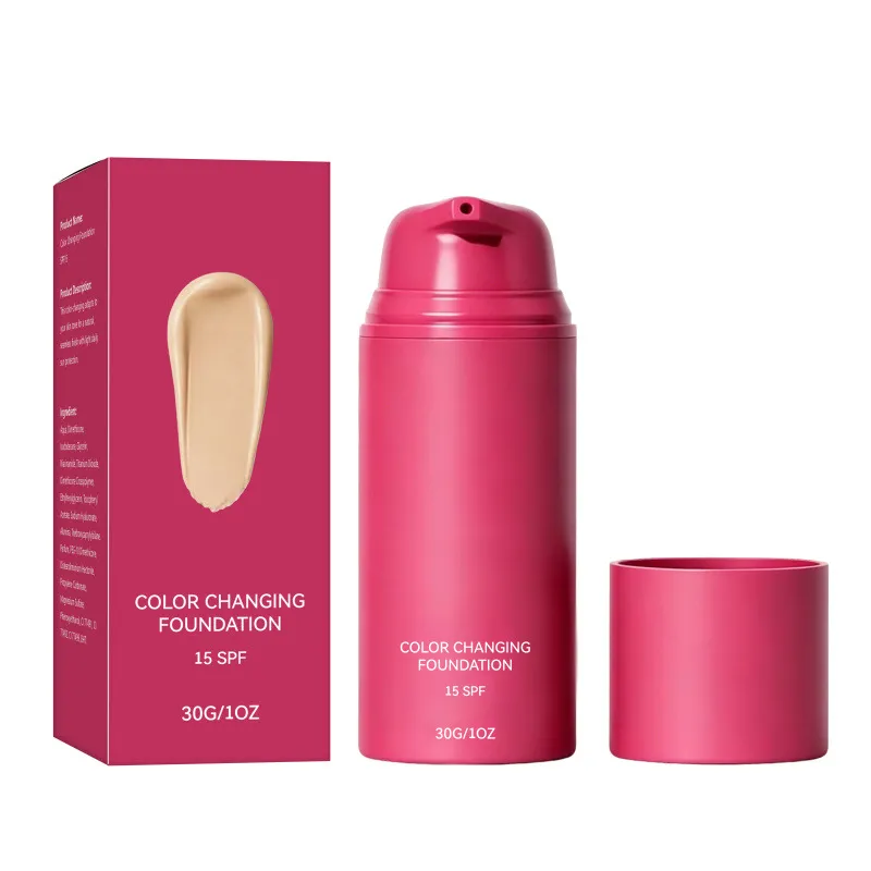 Private Label Mineral Tinted Sunscreen Serum Drops Vegan Organic Hyaluronic Acid SPF 50+ Moisturizer Sun Protector for Face