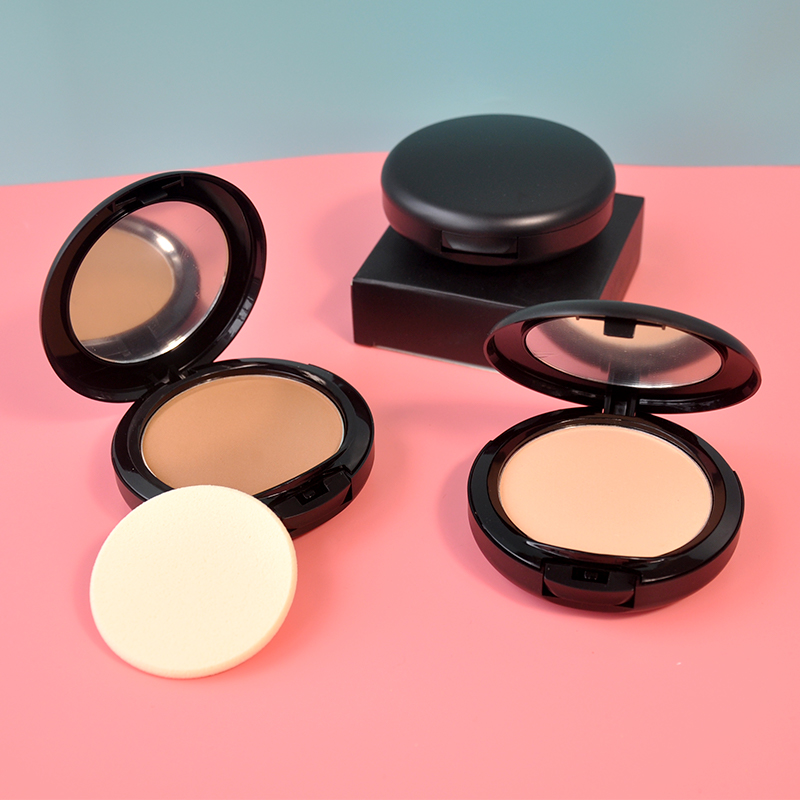 Wholesale Private Label High Quality Pressed Powder Makeup Foundation Two Way Cushion Powder Cake