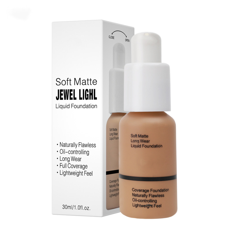 Hot Concealer Waterproof Liquid Foundation Oil Free Soft Foundation Makeup