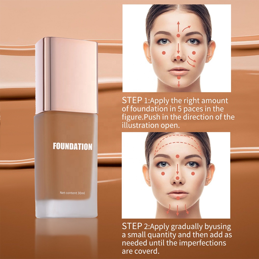 Wholesale Custom Logo Face Make up Foundation Cream Vegan High Quality Luxury Makeup Foundation (New)