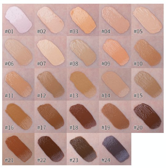 Natural Full Coverage Moisturizing Anti-Oil Brightening Face Air Cushion Cream Foundation