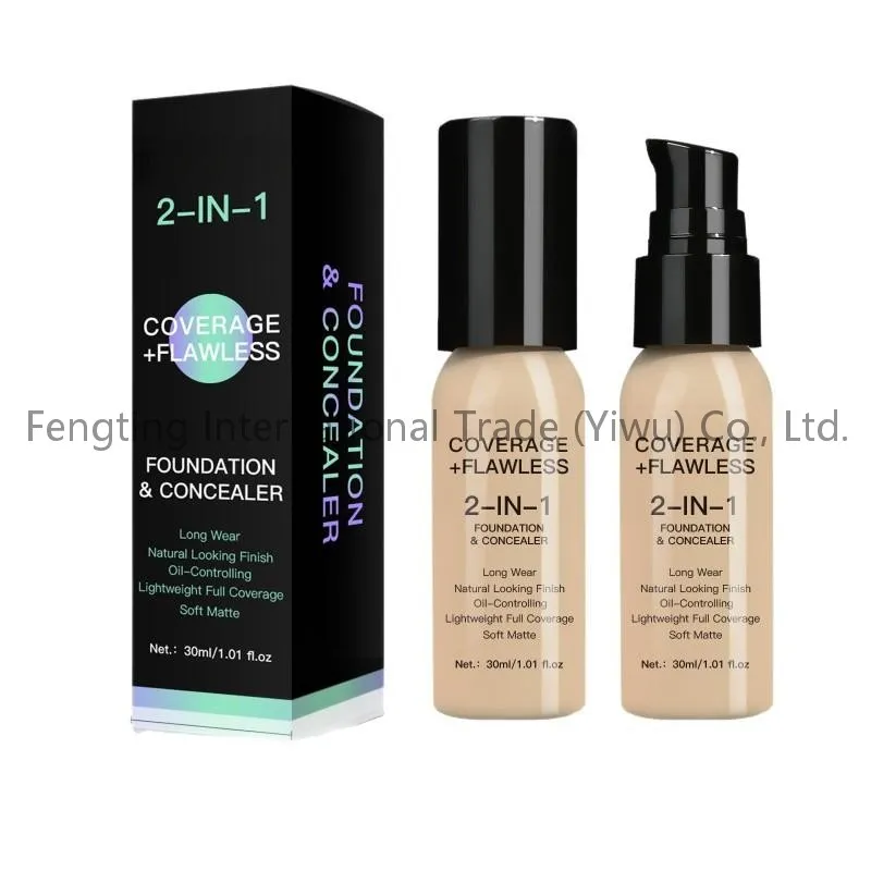 Oil-Control Foundation Cream with Long-Lasting and Non-Fading Coverage. European-Style Foundation Lotion.