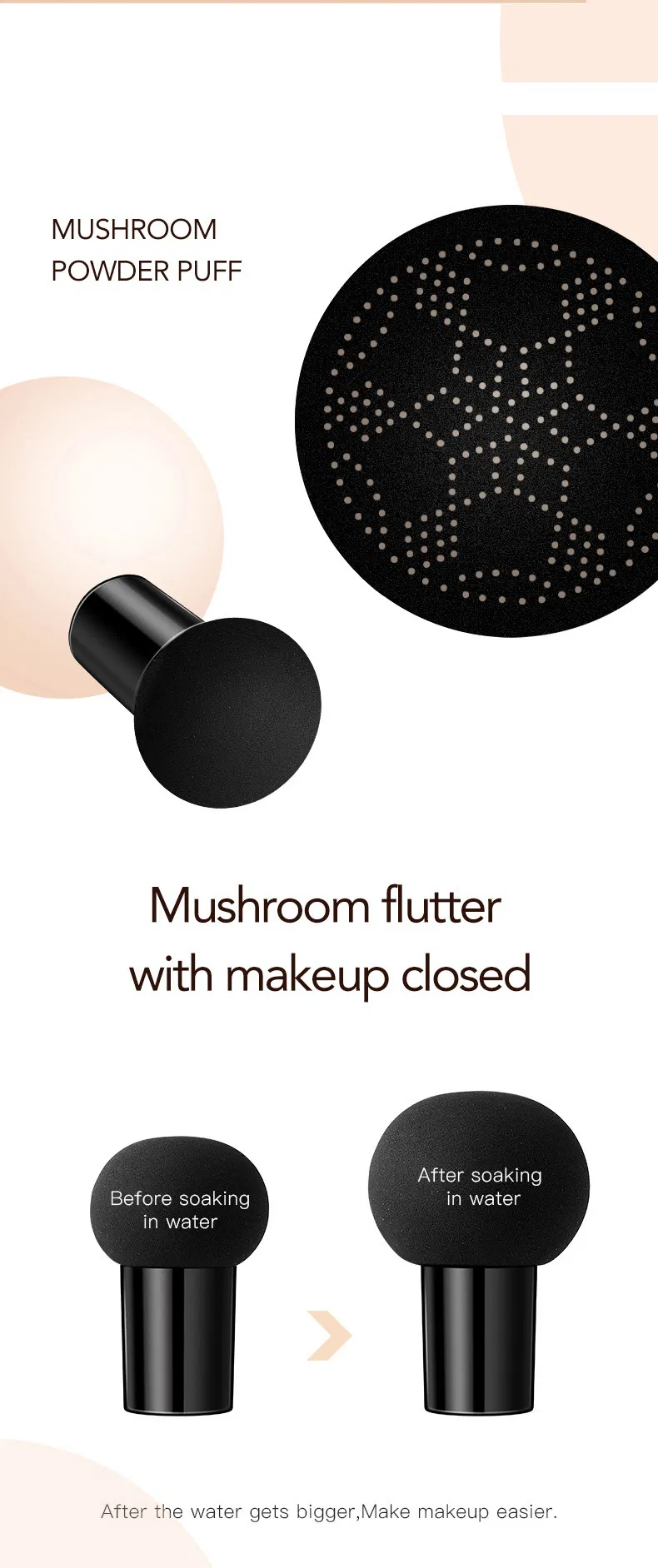 Ocheal Mushroom Head Air Cushion Cc Bb Cream Concealer Isolation Foundation Solution
