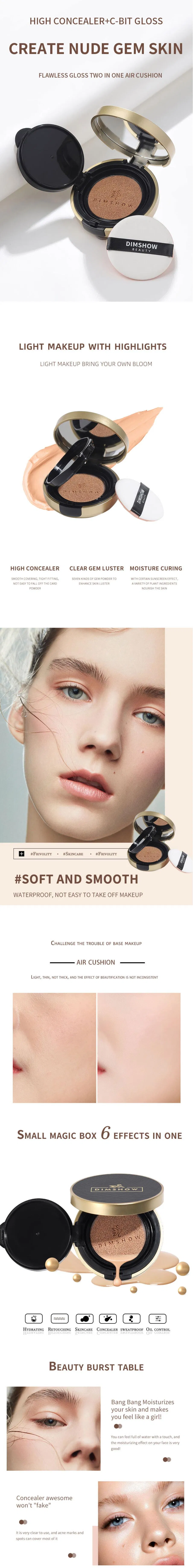 Lightweight Air Cushion Foundation BB CC Cream Detailed Specifications