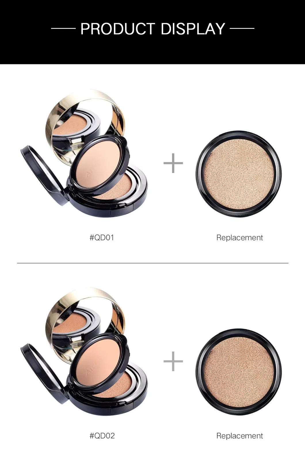 2 in 1 Air Cushion Skin Care Makeup Foundation Cosmetics Factory Bb Cushion Concealer Bb Air Cushion Foundation