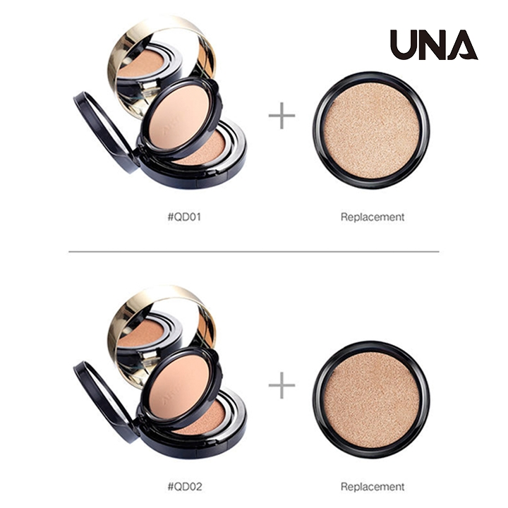 2 in 1 Air Cushion Foundation Pressed Powder Mineral-Based Bb Cc Cream Makeup Powder Dark Circle Coverage Dual Purpose Foundation