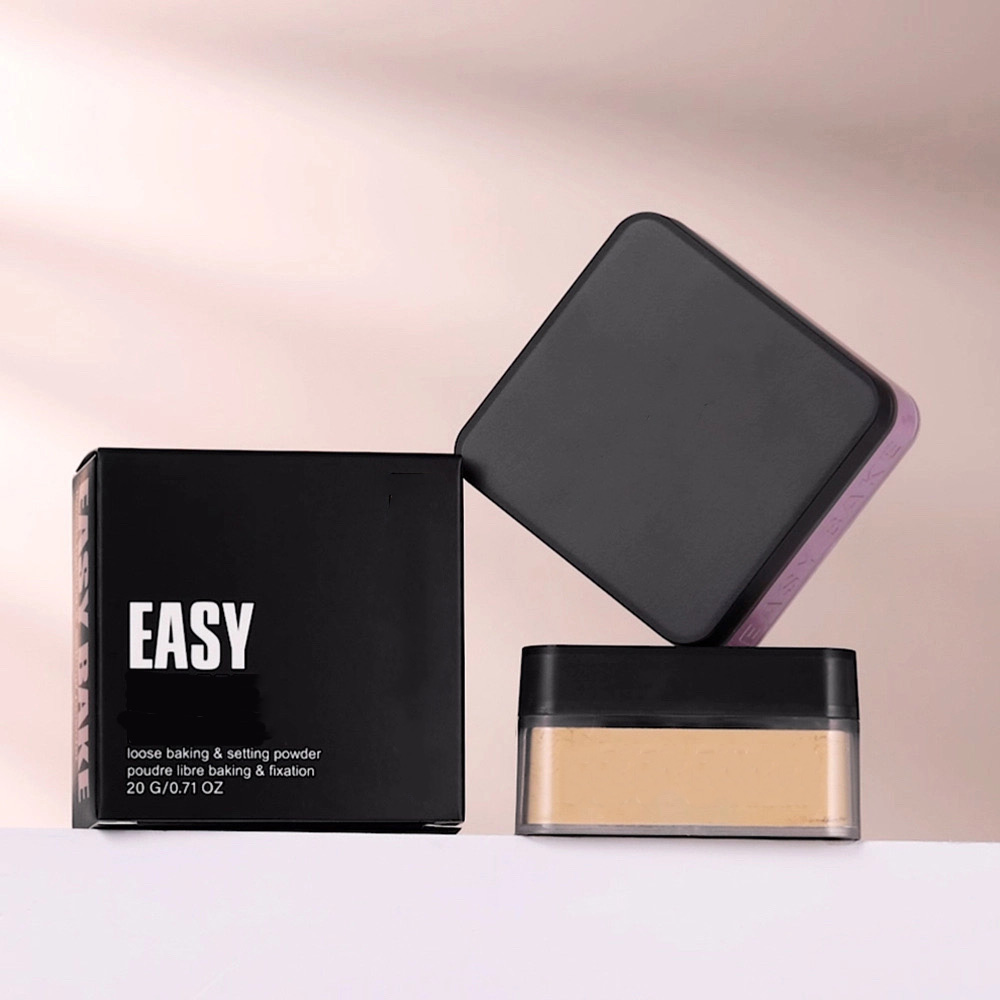 Oil-control Loose Setting Powder 20g Pore Blurring Lightweight Long Lasting Makeup Matte Finish Easy Baking Face Powder OEM ODM