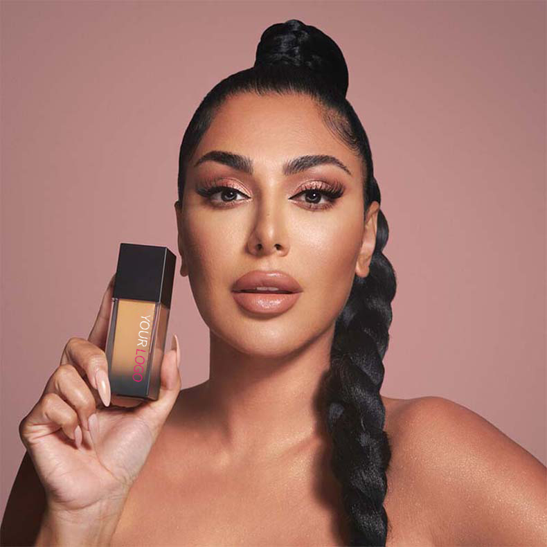 Professional Customizable Matte Liquid Foundation for Dark Waterproof Long-Lasting Oil Control Makeup Full Coverage Foundation