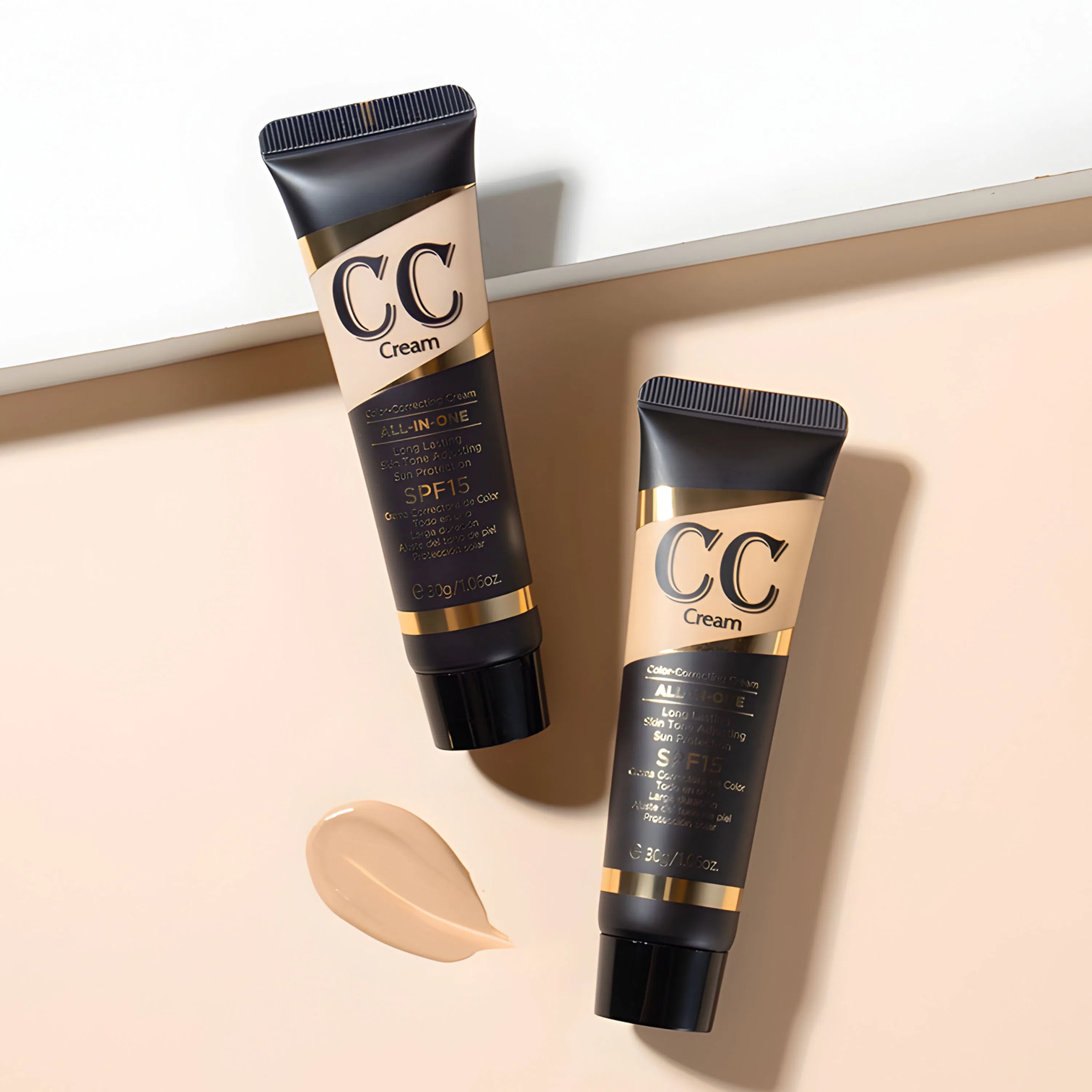 All in One Waterproof and Sweatproof Sun Protection Cc Cream Sf15 Sunscreen; Delicate Texture Flawless Oil Control Refining Pores Correcting Skin Tone Cc Cream