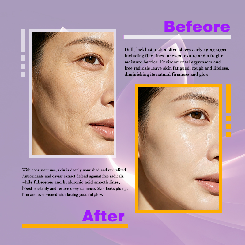Caviar Fullerene Anti-Aging Replenishing Moisture Cc Cream Deep Anti-Oxidation Skin Firming Cream Nourishes Restores Hydrates G