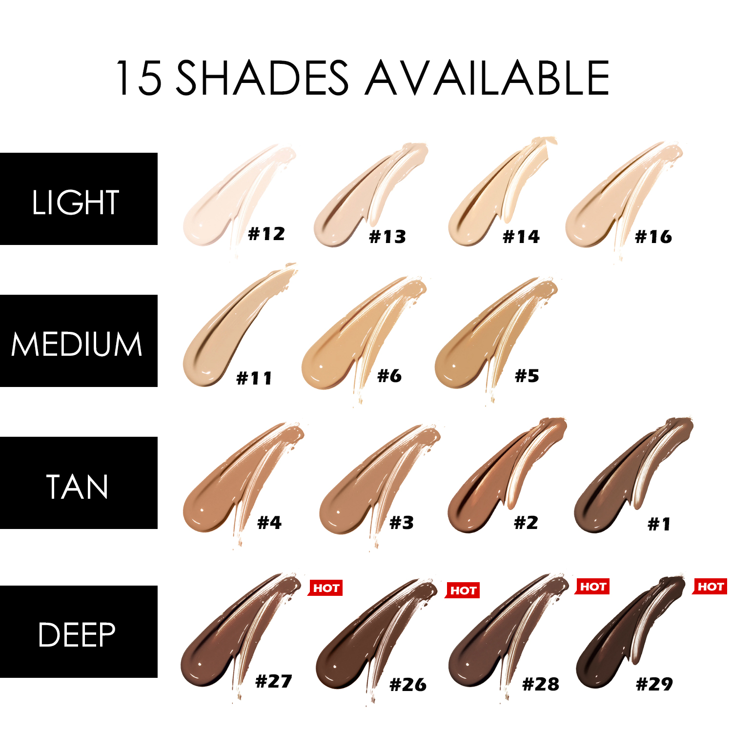 No Logo Foundation with Display Stand Private Label Full Coverage Custom Logo Makeup Foundaion