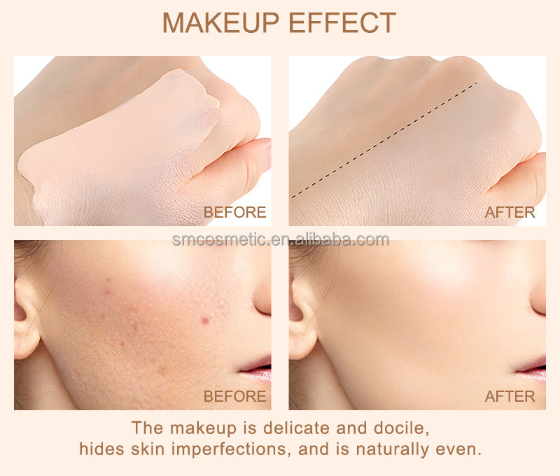 Custom Logo Low Moq Mineral Collagen Serum Full Coverage Dewy Foundation Face Liquid Makeup Vegan Foundation for Black Women