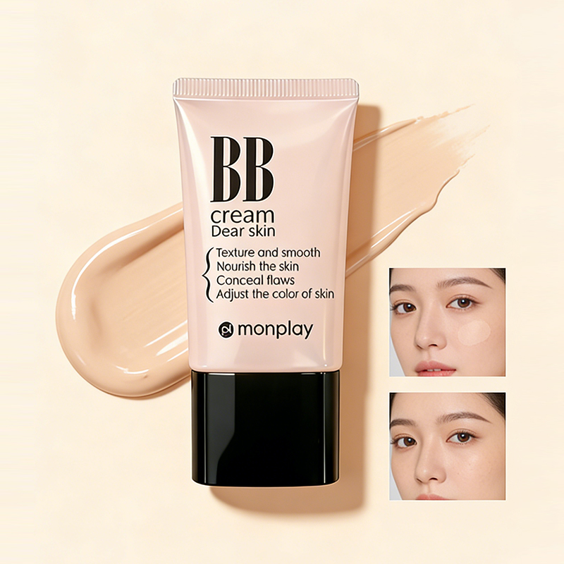 Monplay Mineral BB Cream | Whitening &amp; Sunscreen | Long-Lasting Coverage | Nourishing Lightweight | MSDS Certified