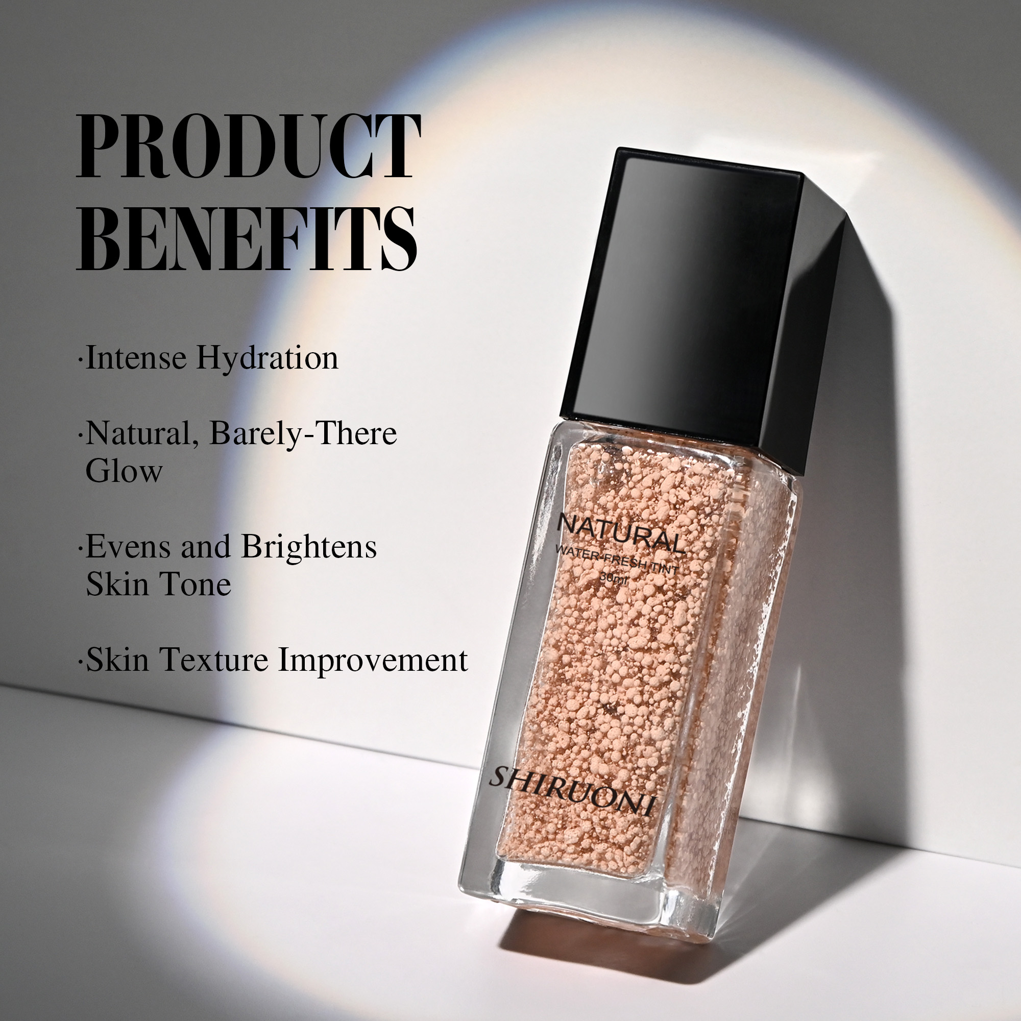 Private Label Lightweight Waterproof Micro Capsules Bursting Oil Bead Foundation Serum Long Lasting Coverage Skin Enhancing