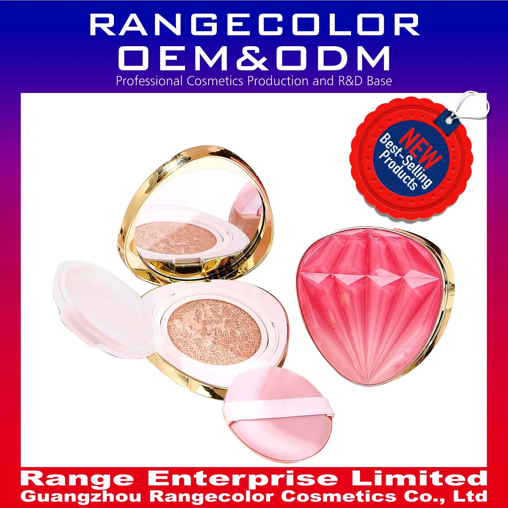 Gem Monsturizing Long-Lasting Cushion Bb Cream; Whitening Hydrating Comfortable Fit Natural Concealer Foundation