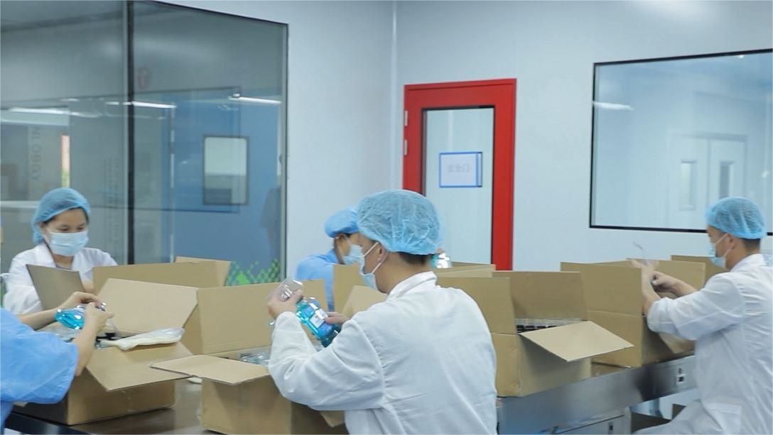 Final product inspection and quality control at TPL Beauty cosmetics factory