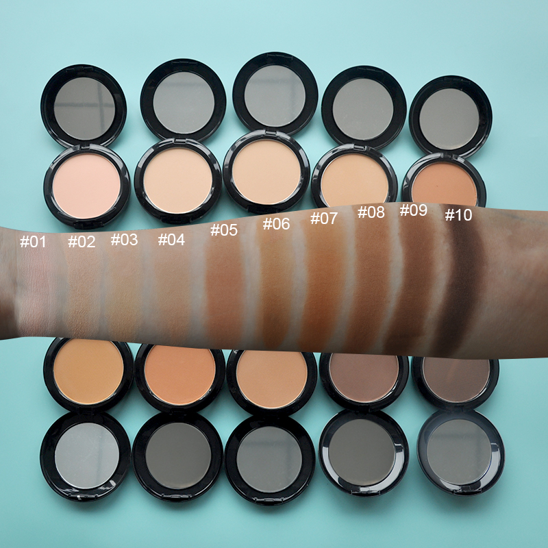 Wholesale Private Label High Quality Pressed Powder Makeup Foundation Two Way Cushion Powder Cake