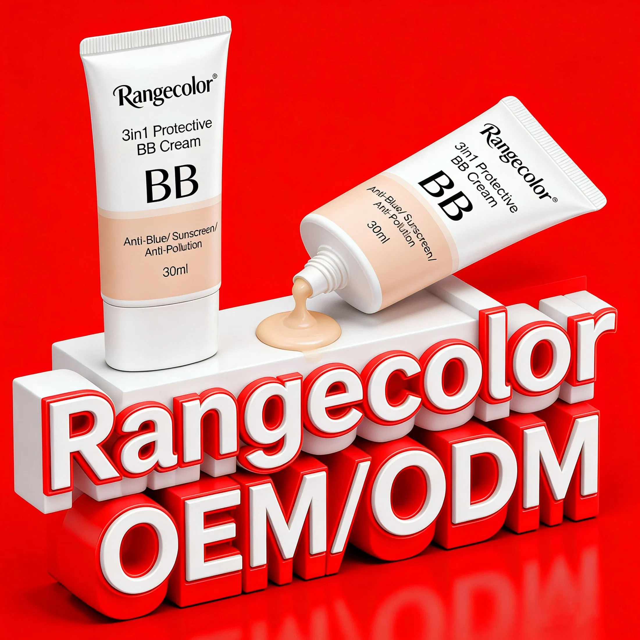 Triple-Defense Bb Cream Cc Cream Sun Protection, Blue Light Shield, Anti-Pollution, Isolation, Repair, Brightening, Antioxidant, Moisturizing &amp; Nourishing