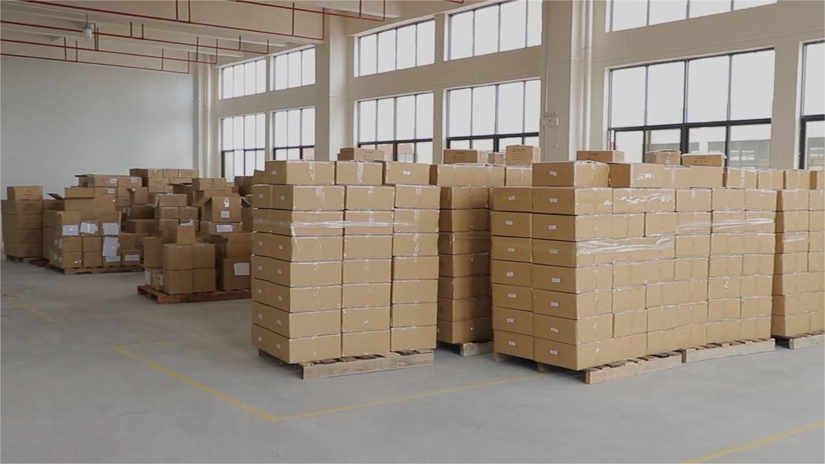Packed finished cosmetics products ready for global export at TPL Beauty