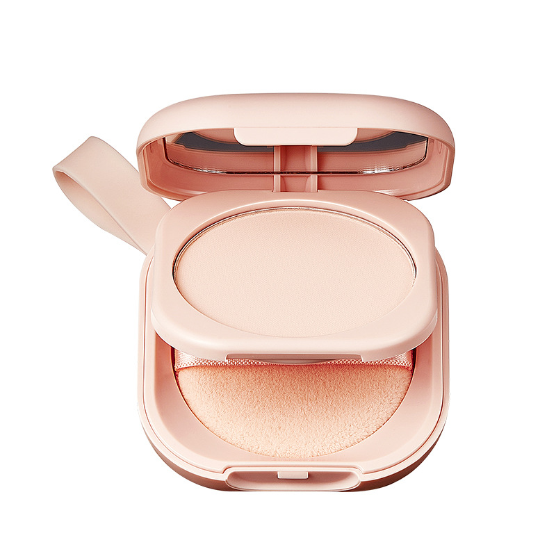 Hot Sale OEM Compact Pressed Powder Natural Foundation Long-Lasting Brightening Concealer for Dark Skin Tone Oil-Control Feature
