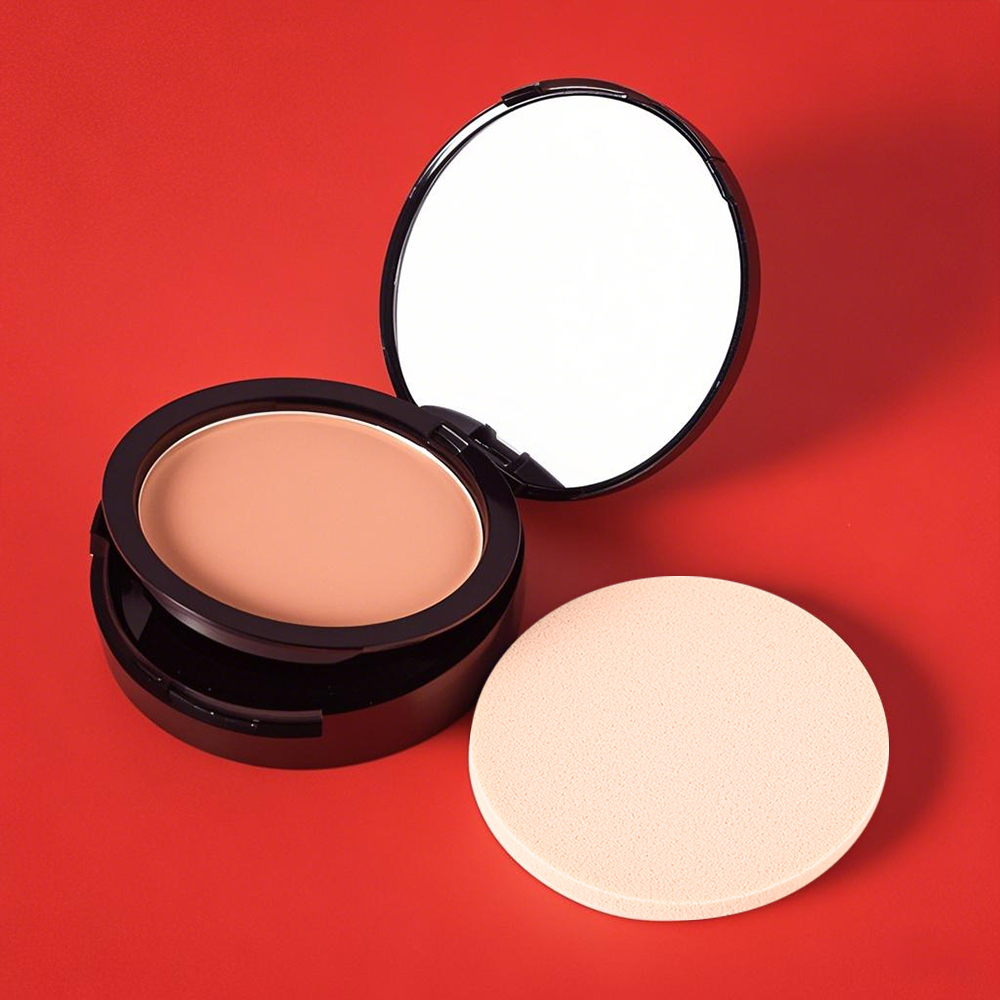 Custom Vegan Compact Powder 12 Color Makeup Foundation Fond De Teint Long Lasting Full Coverage Matte Press Powder for All Skin