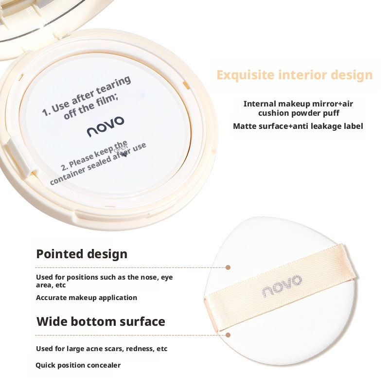 Breathable Light Silky Air Cushion Foundation Waterproof Long Lasting Makeup Air Cushion