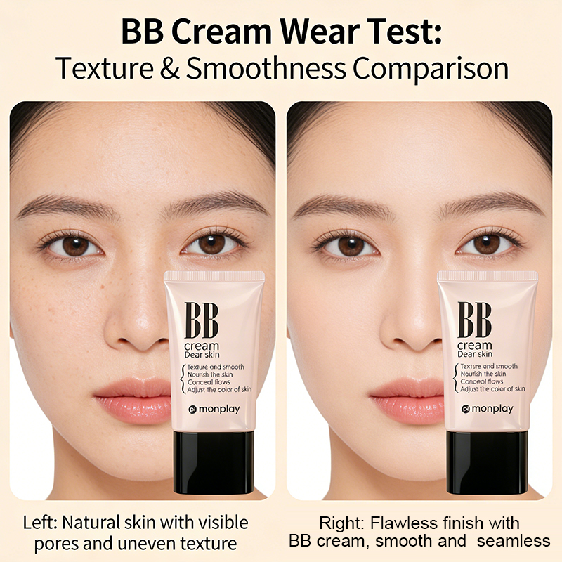 Monplay Mineral BB Cream | Whitening &amp; Sunscreen | Long-Lasting Coverage | Nourishing Lightweight | MSDS Certified