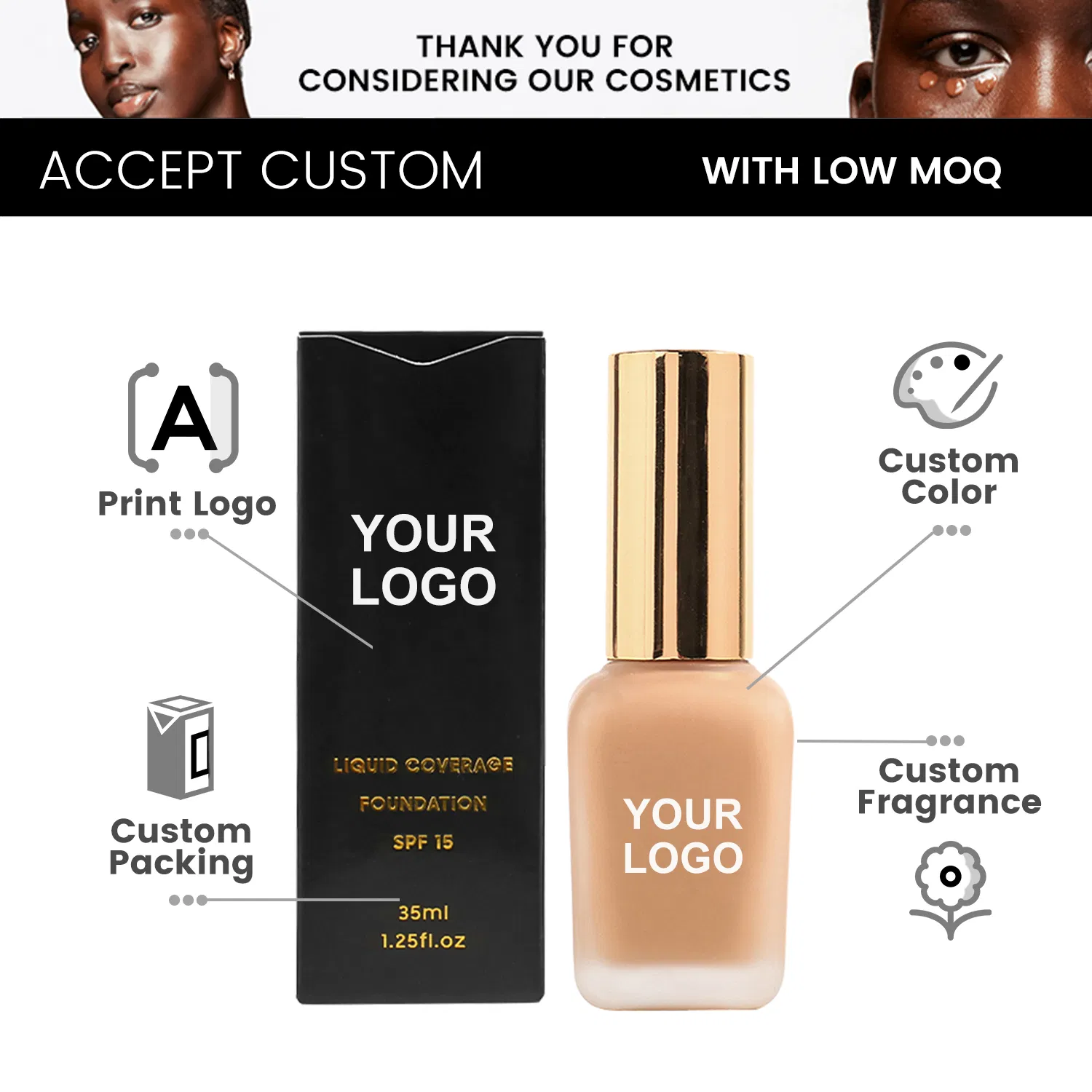 Liquid Foundation Color Range