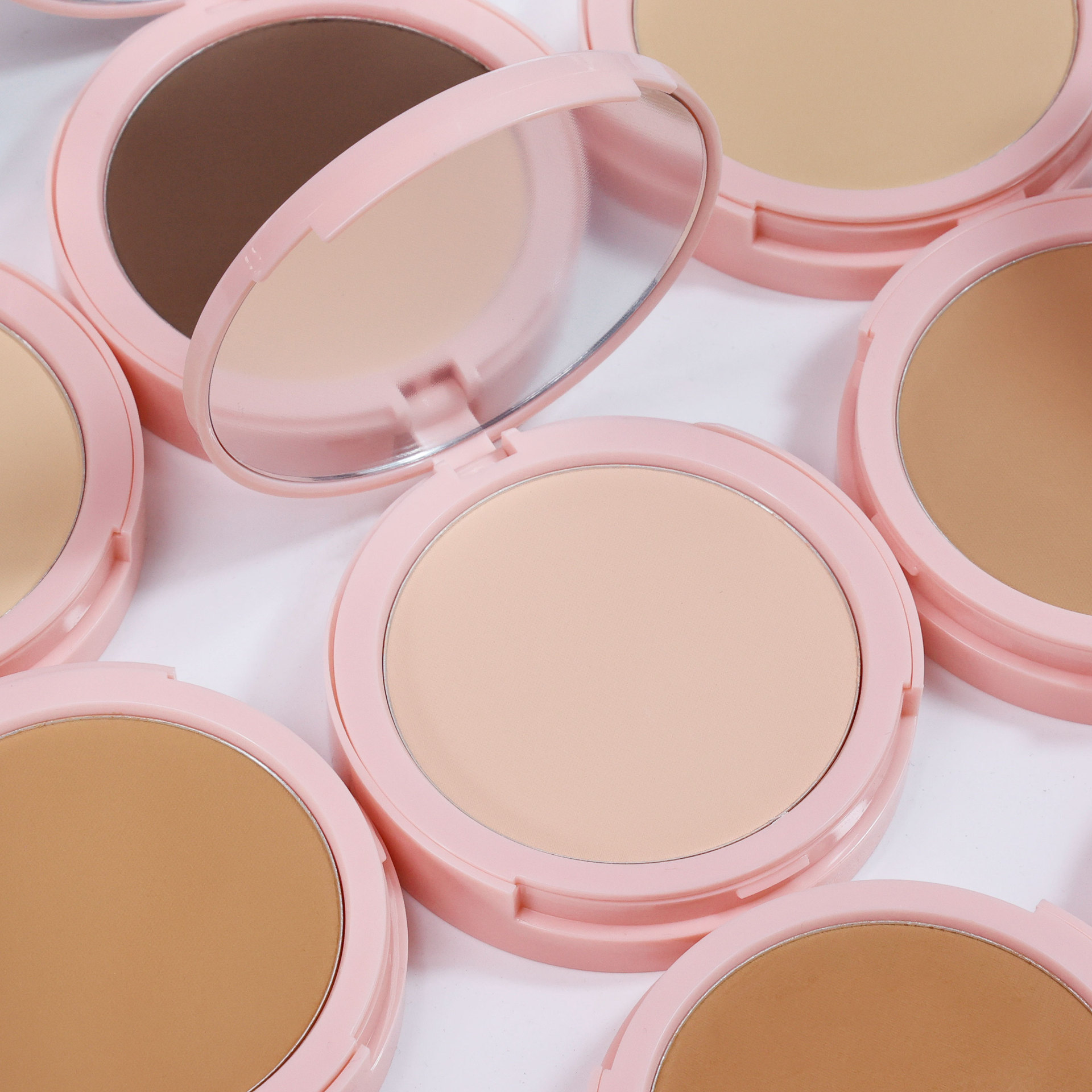 Private Label Long-Lasting Full Coverage Compact Setting Powder Makeup Foundation Waterproof Cosmetics Concealer Customizable