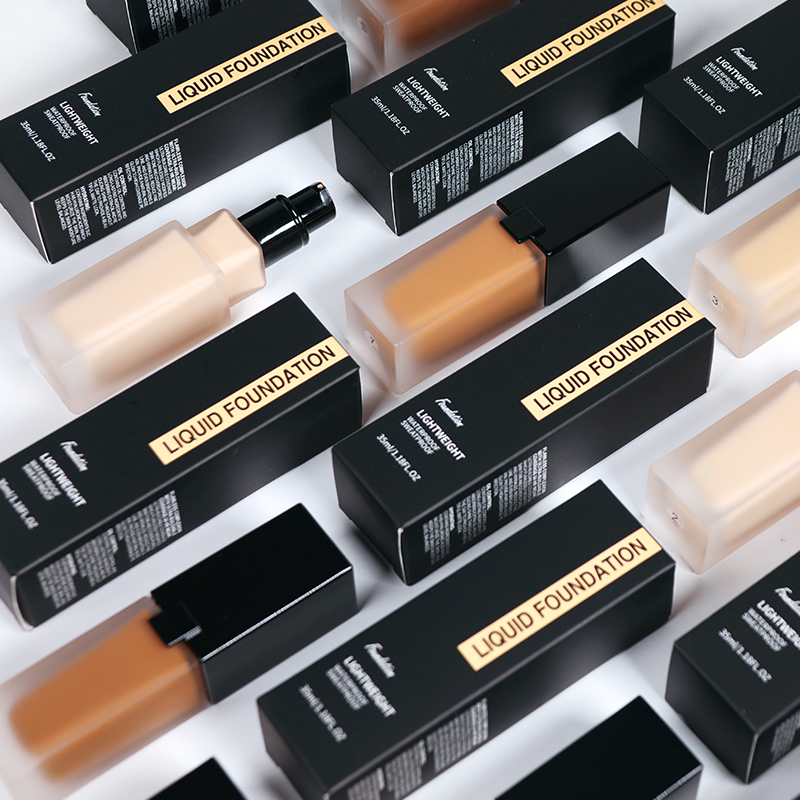 Custom Logo Waterproof Matte Liquid Foundation Long Lasting Makeup High Quality Chinese Foundation with Good Coverage Wholesale