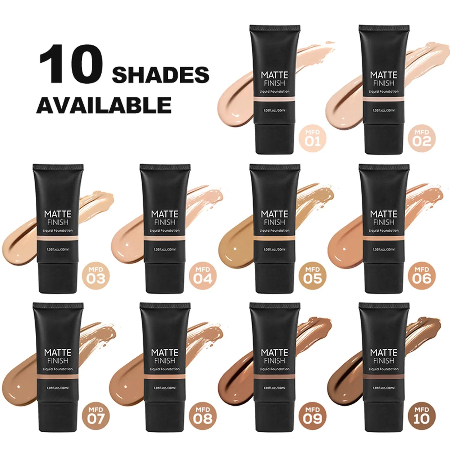 Long-Lasting Makeup Customizable Liquid Oil Control Foundation for Interview Makeup